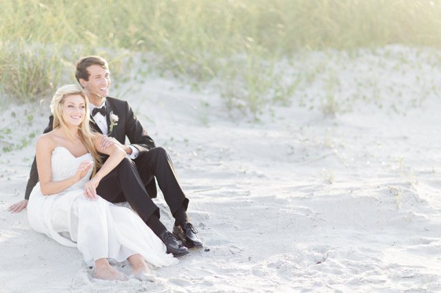 Ocean Bliss Inspiration: Bride & Groom on the Beach