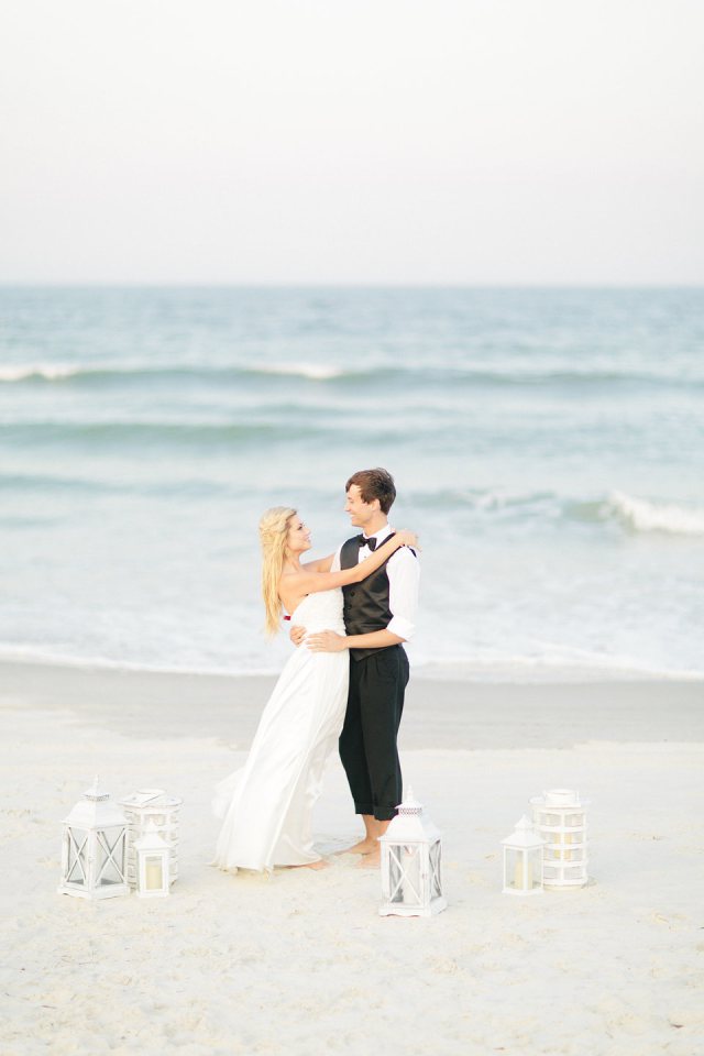 Ocean Bliss Inspired Wedding:  Bride & Groom