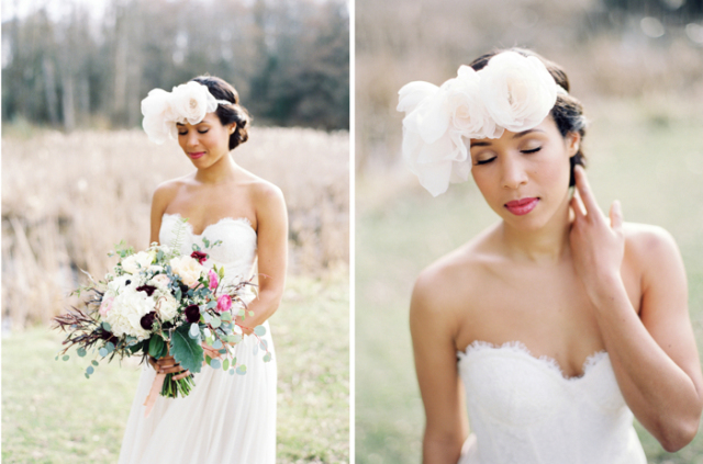 Statement Headpiece Wedding Inspiration: http://bellesandbubbles.com/statement-headpiece-wedding-inspiration | Photography: http://www.christiegrahamphotography.com