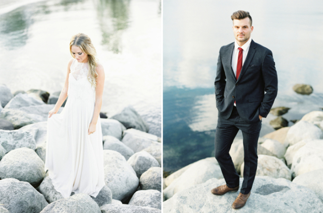 Seaside Wedding Inspiration: http://bellesandbubbles.com/shades-of-ruby-seaside-wedding-inspiration | Photography:  http://www.christiegrahamphotography.com