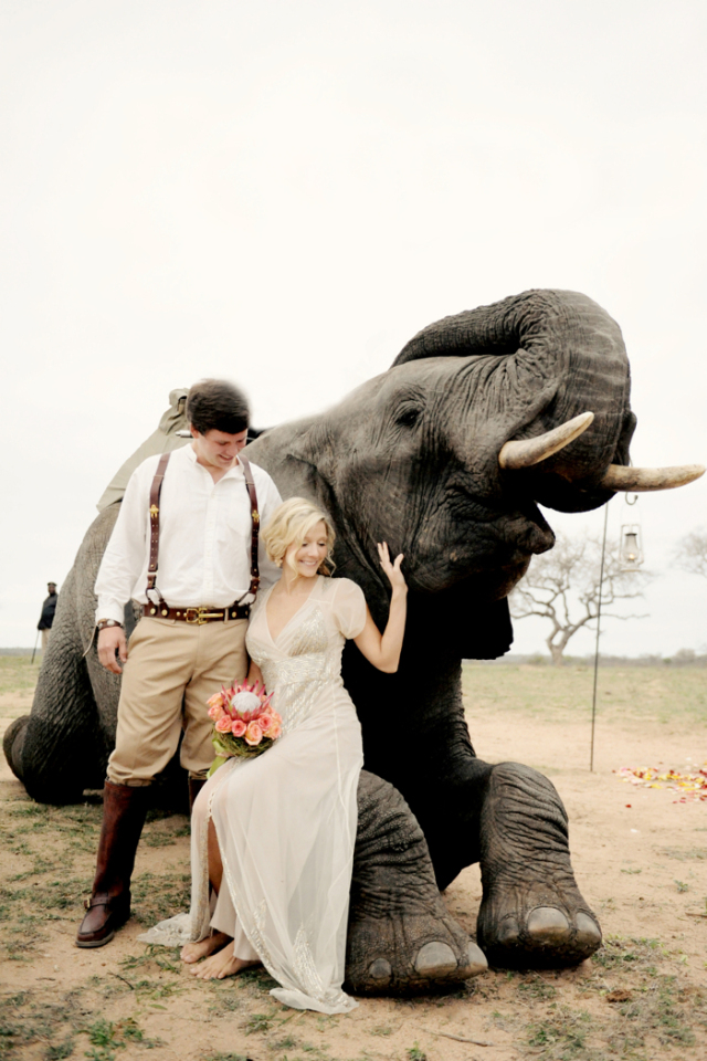 Majestic African Bush Wedding: http://bellesandbubbles.com/majestic-african-bush-wedding | Photography: http://www.sarahmariephotos.com 