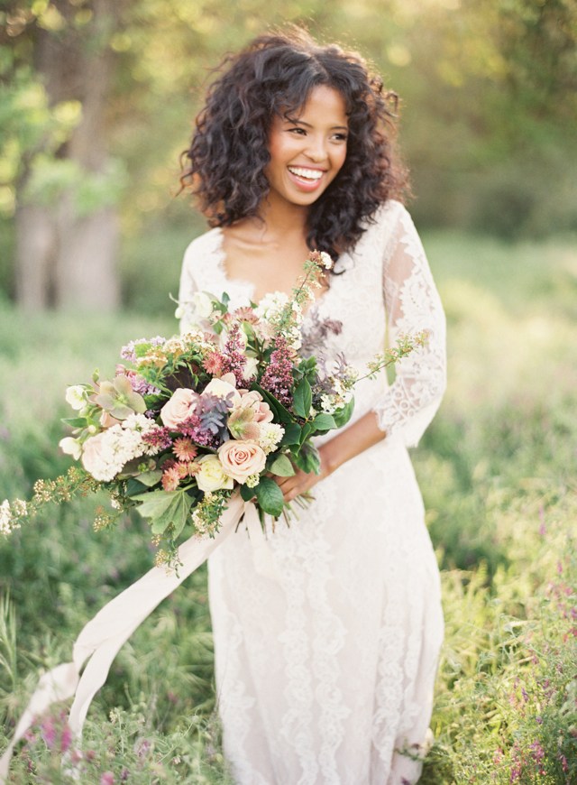 Fresh Bridal Portraits & Wedding Bouquet Ideas | Images by Christine Donneé