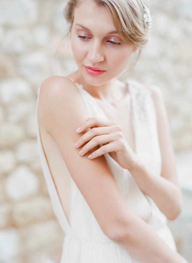 Greek Goddess Bridal Portrait Inspiration | Photos by Marie Film Photographer